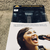 Behringer Ultralink (B) ULM202USB Pair Wireless Handheld Microphones w/ USB Receiver