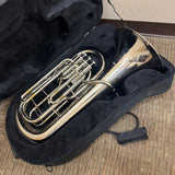 Mendini MEP-N Nickel 4-Valve Euphonium w/ Case