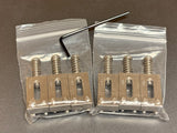 Stainless Steel Strat Style Saddles Set