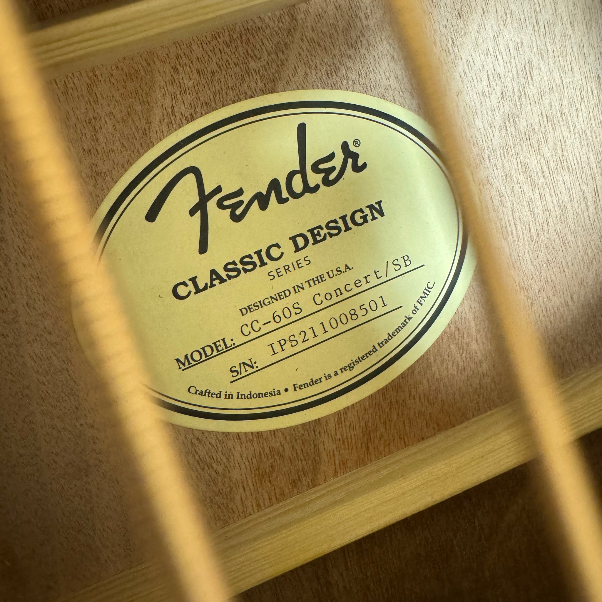 Fender CC60S Concert Acoustic Guitar Sunburst Mountain Music