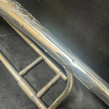 King by H N White Silver-Tone Trombone 1930s