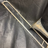 King by H N White Silver-Tone Trombone 1930s