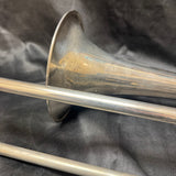 King by H N White Silver-Tone Trombone 1930s