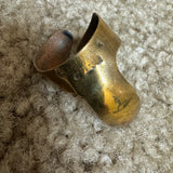 Perfect Touch Finger Pick Brass Medium Wraparound Style