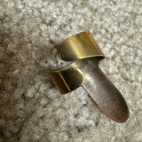Perfect Touch Finger Pick Brass Medium Wraparound Style