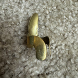 Perfect Touch Finger Pick Brass Small Swooping Style