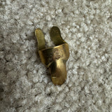 Perfect Touch Finger Pick Brass Small Swooping Style