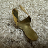 Perfect Touch Finger Pick Brass Small Swooping Style