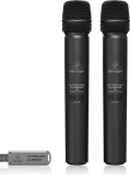Behringer Ultralink (A) ULM202USB Pair Wireless Handheld Microphones w/ USB Receiver