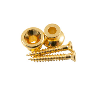 Kluson Strap Button Pair Gold