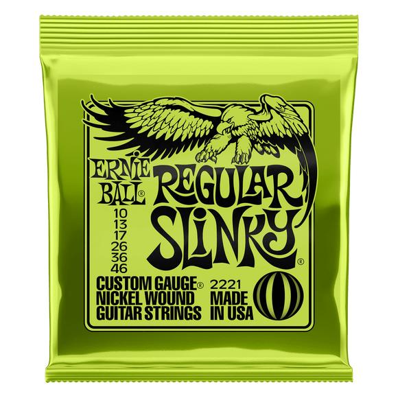 Ernie Ball Slinky Electric Guitar Strings Set Regular
