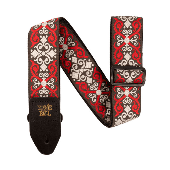 Ernie Ball Jacquard Guitar Strap Red Trellis