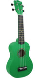 Amahi Penguin PGUKGR Soprano Ukulele Green w/Bag