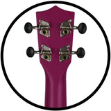 Amahi Penguin PGUKPU Soprano Tropical Fucshia Ukulele W/ Bag