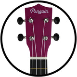 Amahi Penguin PGUKPU Soprano Tropical Fucshia Ukulele W/ Bag
