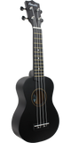 Amahi Soprano Uke Tropical Dark Night Black w/ Bag