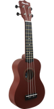Amahi PNUKBR Soprano Ukulele Chocolate Chip Brown w/ Bag
