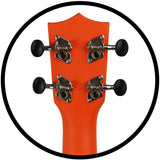 Amahi PNUKOR Soprano Ukulele Tangerine with Bag