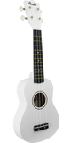 Amahi PNUKWH Soprano Ukulele Soprano White w/ Bag