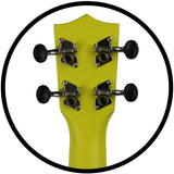 Amahi PNUKYW Soprano Ukulele Yellow w/ Bag