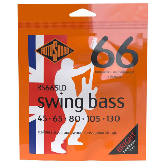 RotoSound Swing Bass 66 Stainless Steel Standard 5 String Set