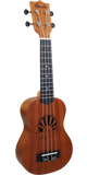 Amahi UK135S Mahogany Soprano Ukulele Hippo Sunset w/ Bag