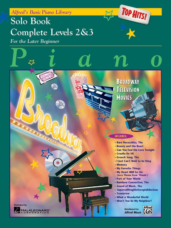 Alfred Basic Piano Library Solo Book Top Hits Levels 2&3
