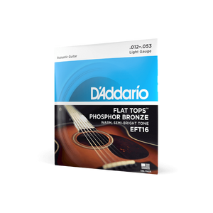 Daddario Flat Tops Phosphor Bronze Light 12 to 53