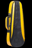 Ohana Synthetic Leather Concert Ukulele Soft Case Black / Yellow