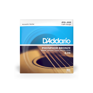 Daddario EJ16 Acoustic String Set Phosphor Light