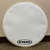 NOS Evans 20" MX1 Marching Bass Drum Head w/ Pads BD20MX1W