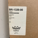 NOS Remo 20" Ambassador Clear Bass Drum Head BR-1320-00
