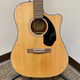 Fender CD-60SCE Acoustic Electric Guitar Natural