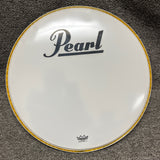 NOS Pearl 18" Smooth White Bass Drum Head