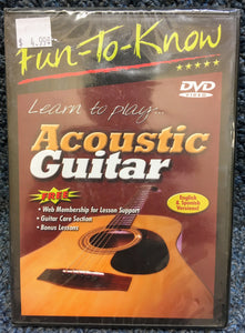 NEW Fun-To-Know Learn to Play Acoustic Guitar