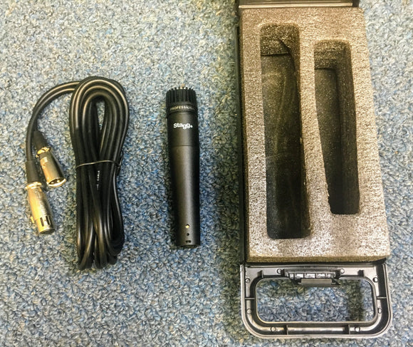 NEW Stagg SDM70 Instrument Mic, Case, and XLR Cable Pack