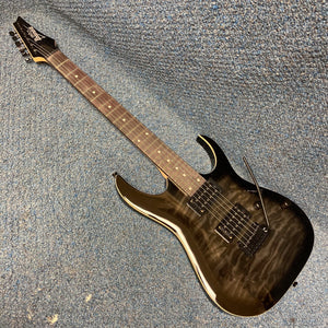NEW Ibanez Gio GRGA120QA Electric Guitar - Transparent Black Sunburst