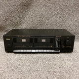 TEAC W350 Dual Cassette Deck AS IS