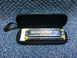 Hohner Educator 10 Chromatic C Harmonica w/Case
