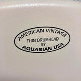 NOS Aquarian 18" American Vintage Thin Coated Tom Head w/ Oversized Hoop