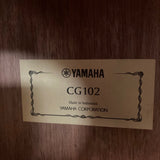 Yamaha CG102 Classical Guitar 4/4 Natural Gloss