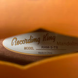 NEW Recording King Dirty 30s RAM3TS   A-Style Mandolin