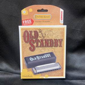 New Hohner Old Standby Harmonica /w Case and Online Lessons
