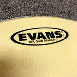 NOS Evans 13" Rare MX Gold Standard Marching Snare Batter Head w/ Internal Ring SB13MXGS