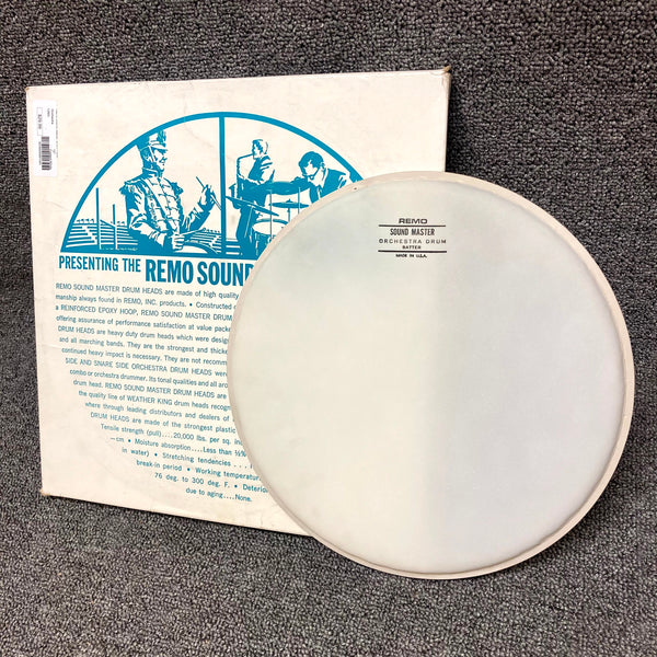 NOS RARE Remo 12 Sound Master Orchestra Drum Batter Head 12BO