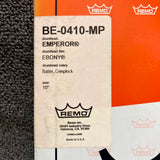 NOS Remo 10" Ebony Emperor Crimplock Drum Head BE-0410-MP