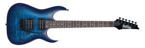 Ibanez Gio GRGA120QA Transparent Blue Electric Guitar
