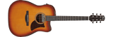 Ibanez AAD50CE-LBS Advanced Acoustic Electric Guitar Cutaway Light Brown Sunburst Low Gloss