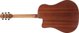 Ibanez AAD50CE-LBS Advanced Acoustic Electric Guitar Cutaway Light Brown Sunburst Low Gloss